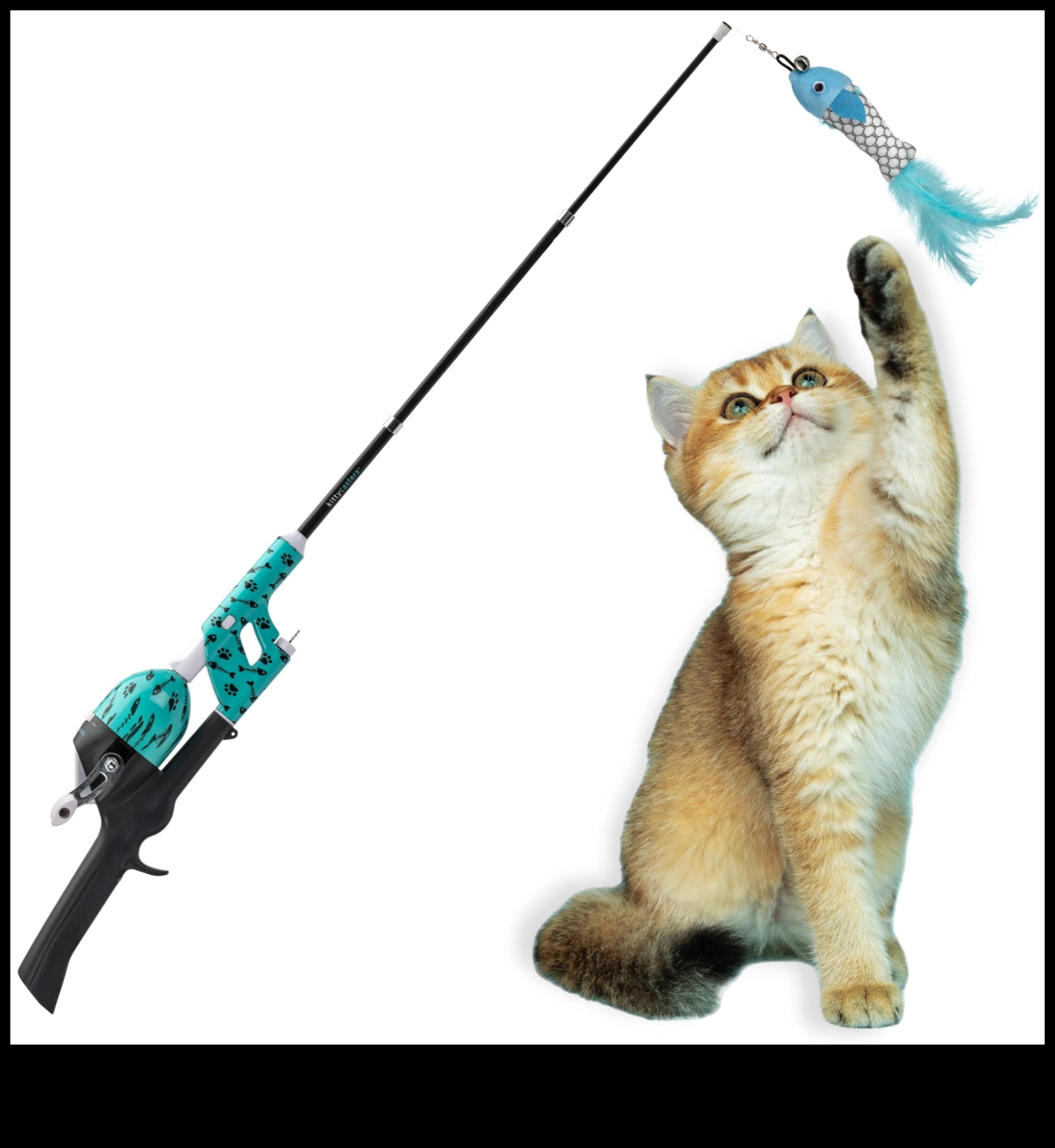 Feline Fishing Fun: Παιχνίδια με καλάμι ψαρέματος DIY για γάτες